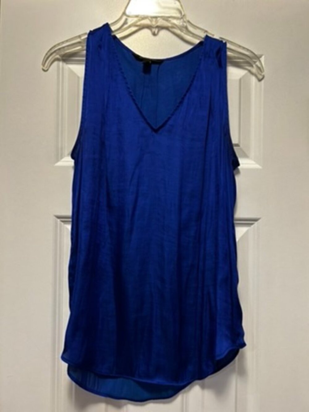 Sapphire sleeveless v-neck top